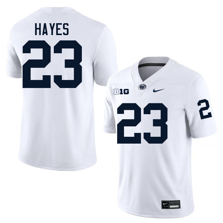 Tikey Hayes Penn State Jersey,PSU Nittany Lions #23 Tikey Hayes Football Uniforms-White